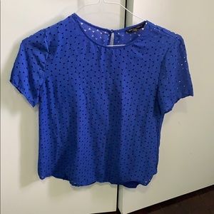 Blue blouse for work